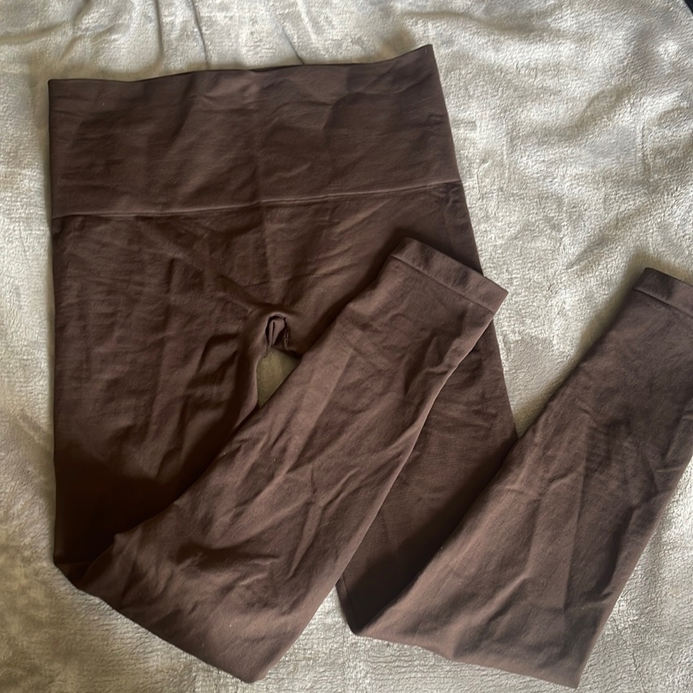 Brown spanx seamless legging